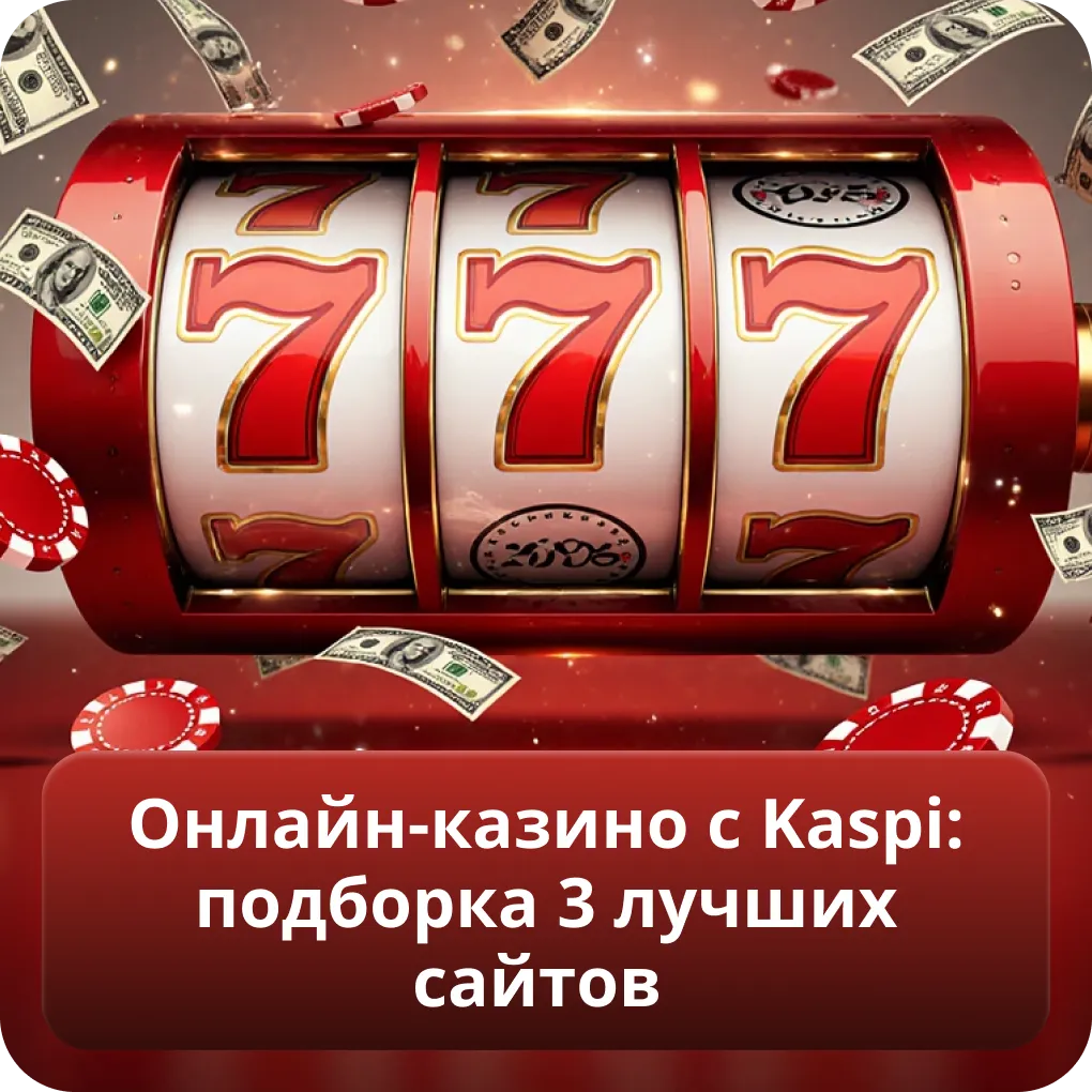Онлайн-казино с Kaspi: подборка 3 лучших сайтов